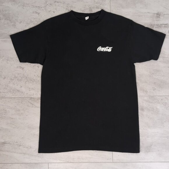Zync Coca Cola Custom Embroidered Tshirt Crew Neck Employee Novelty Logo Top - Picture 8 of 8